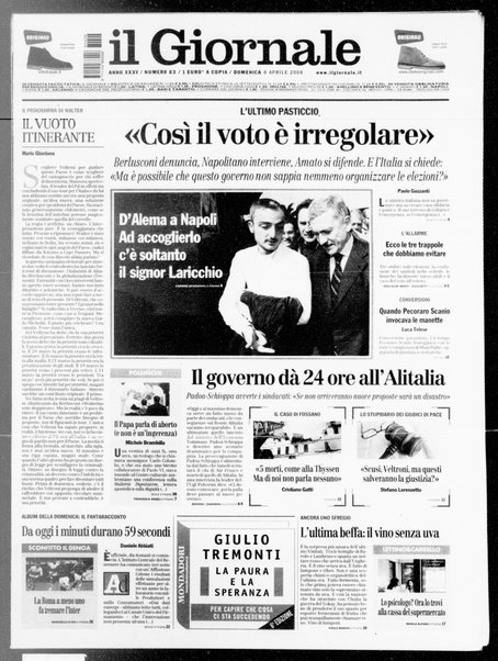 Il giornale : quotidiano del mattino